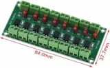 Модуль гальванической развязки на PC817 (оптопара) 8-канальный (3.6-30В) (9001356442)