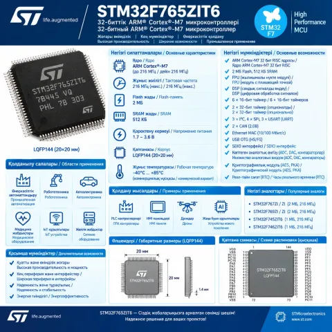 STM32F765ZIT6 STM микрочип